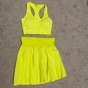 Vibrant Yellow Wilson Sports Bra